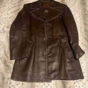Vintage 1970’s Corte Ingles Leather Jacket Made in Spain Size 36